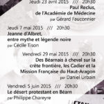 Programme du cycle de conférences "20 ans..."