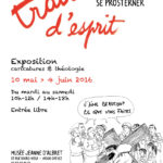 Affiche exposition temporaire caricatures