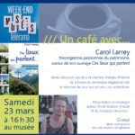 Affiche un Café avec Carol Larrey Musée Jeanne d'Albret