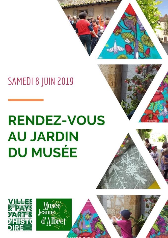 affiche rendez vous au jardin musée jeanne d'albret