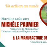 Affiche un artisan au musée, Michèle Paumier